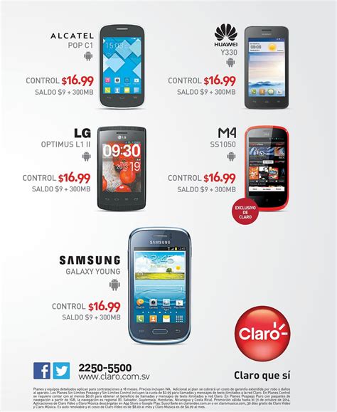 CLARO telefonos celulares con android - 17oct14 - Ofertas Ahora