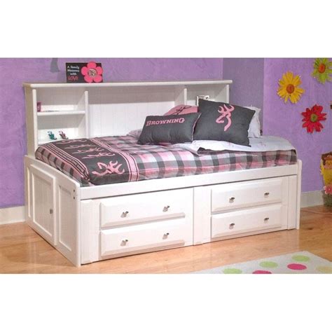 Laguna White Twin Contemporary RoomSaver Storage Bed | RC Willey | Twin bed with drawers, Twin ...