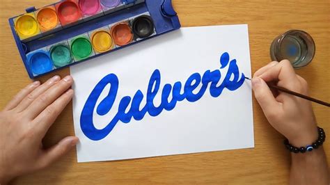 How to draw the Culver's logo - YouTube