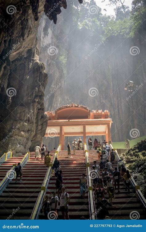 Colorful Stairs Inside Batu Caves Kuala Lumpur, Malaysia Editorial ...