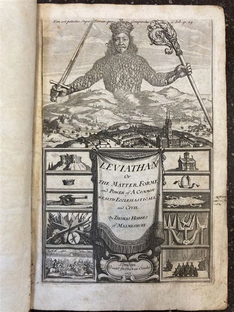 LEVIATHAN | Thomas Hobbes | First Edition, First Issue