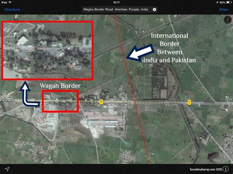 Apple Maps show Wagah Border in Pakistan ! - SocialMaharaj