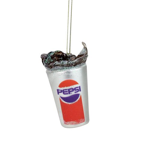 Northlight 3.5" Pepsi Fountain Drink Soda Splash Glass Christmas Ornament - Silver - Walmart.com ...