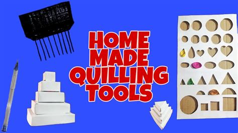 Homemade Quilling Tools | DIY Quilling Tool | How to use quilling tools | Quilling for Beginners ...