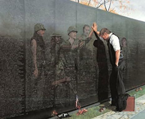 Amazon.com: Reflections by Lee Teter Fine Art Print Vietnam War Wall ...