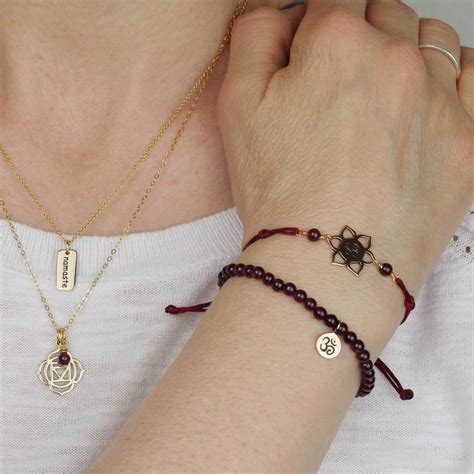 Gold Root Chakra Jewellery Set By Lily Mo | notonthehighstreet.com