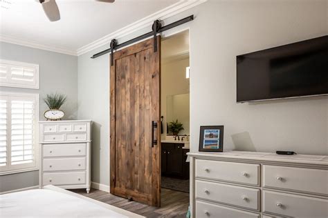 Master Bedroom Sliding Door - Hillbrand | Porter Barn Wood