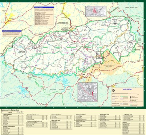 Great Smoky Mountains Elevation Map - United States Map