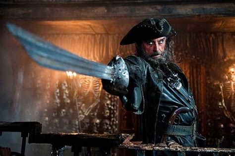 Ian McShane talks about playing Blackbeard in Pirates of the Caribbean: On Stranger Tides ...