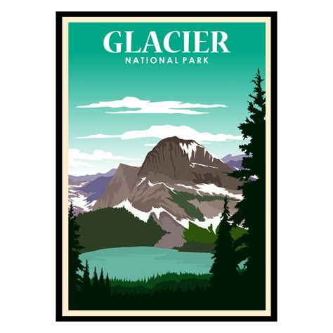 Glacier National Park USA Poster | Buy Posters & Art Prints at Posternature.com