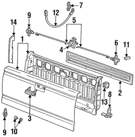 TAILGATE for 1996 Ford Ranger