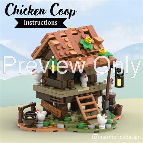 LEGO MOC Chicken Coop - Lego Castle/Medieval MOC by marinbrickdesign | Rebrickable - Build with LEGO