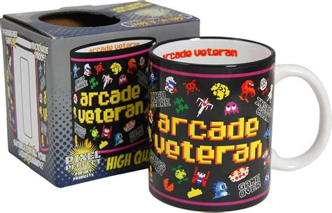 Pop Art Products Arcade Veteran Mug - Cool retro video game gamer gift ...