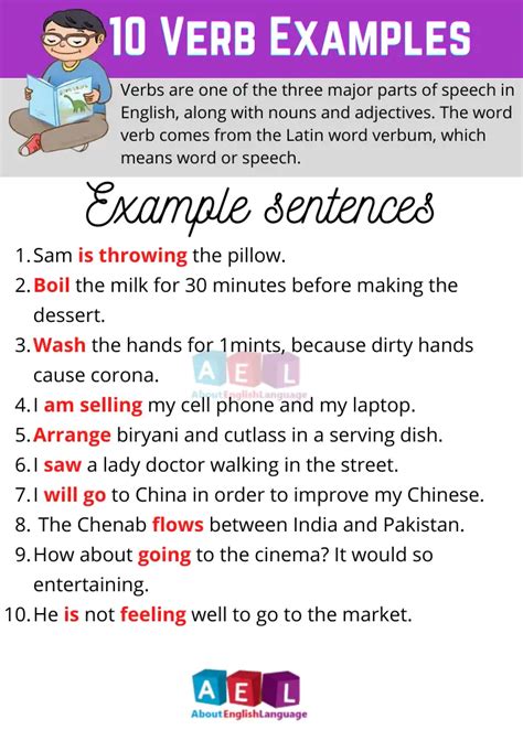 Verb Examples Sentences