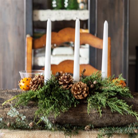 Yule Log Centerpiece for Your Christmas Table | Hearth and Vine