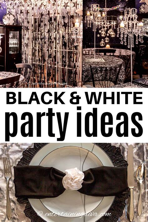 Black And White Birthday Party Decoration Ideas