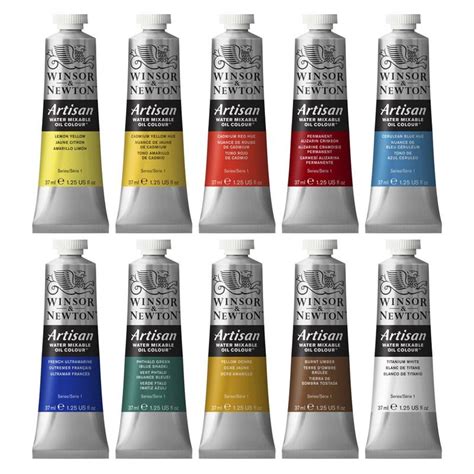 Artisan Water Mixable Oil Paint 10 x 37ml Tube Set