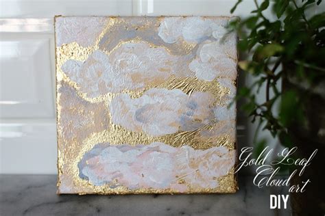 Gold Leaf Cloud Art DIY – Two Delighted