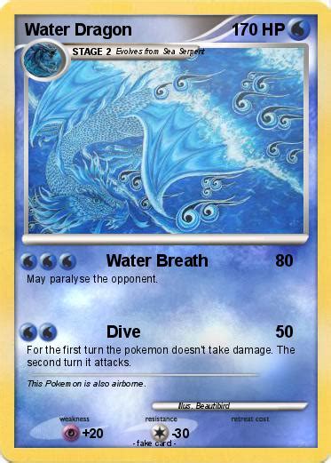 Pokémon Water Dragon 206 206 - Water Breath - My Pokemon Card