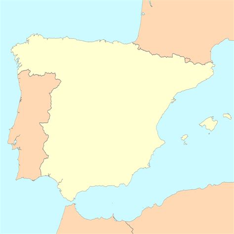 Spain Outline Map - ClipArt Best