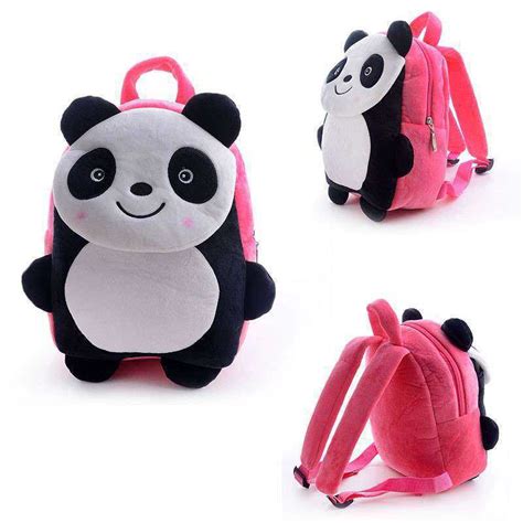 Buy Cute Pink Smiling Panda Baby Bag Stuffed Soft Plush Toy Online at ...