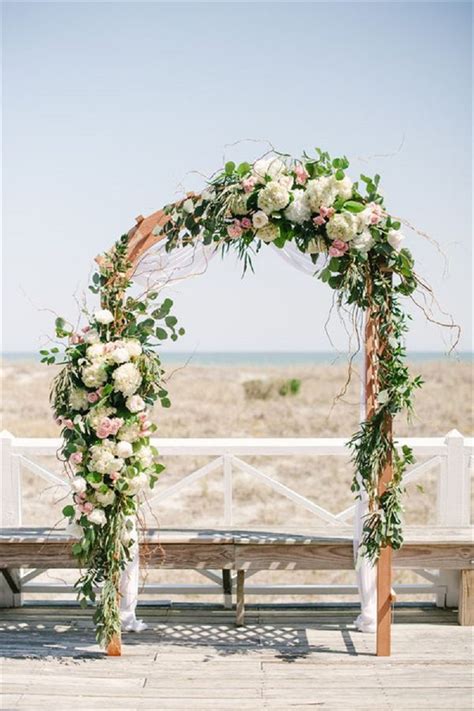 10 Elegant DIY Floral Wedding Arch Decorating Inspirations ~ GODIYGO.COM