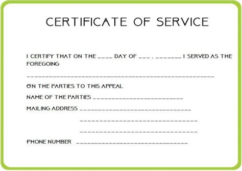 Certificate Of Service Template Free (1) Templates Example Inside Quality Certificate Of Ser ...