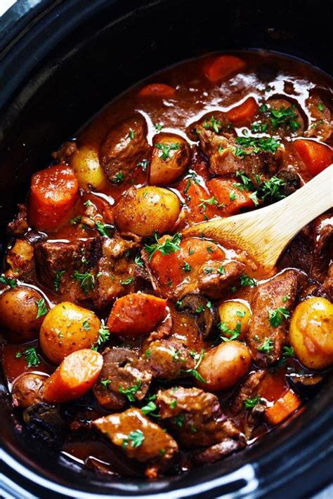 Slow Cooker Beef Bourguignon | AllFreeSlowCookerRecipes.com