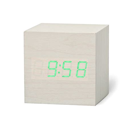 BUY Cube Alarm Clock ON SALE NOW! - Wooden Earth