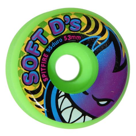 Spitfire Soft D's 95a Skateboard Wheels | evo