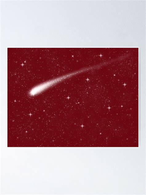 "Red Shooting Star - Make a wish" Poster by clearviewstock | Redbubble