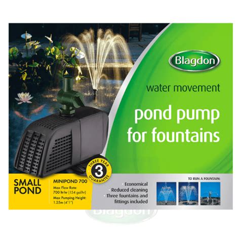 Blagdon Minipond Fountain Pump (Various Sizes) - Peejay Pets Superstore Ltd