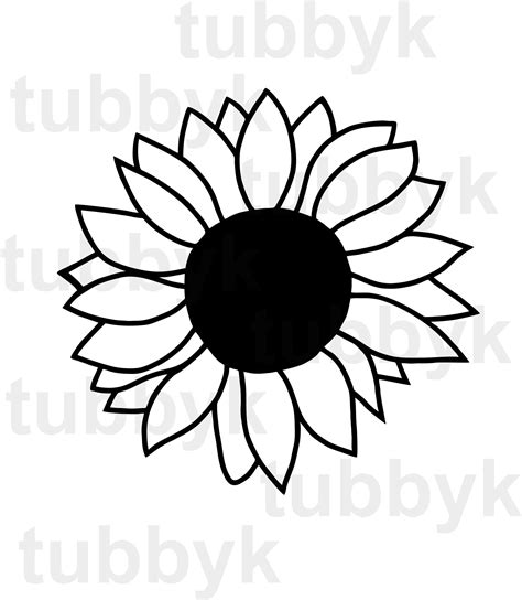 Sunflower, SVG, Sunflower SVG, Cutting File, Cut File, Flower SVG ...