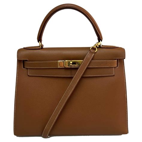 Kelly 28 HERMES in Gold Epsom Leather at 1stDibs | kelly 28 dimensions