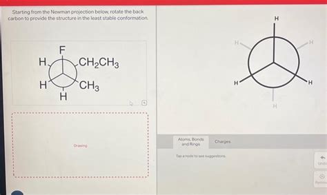 Solved Starting from the Newman projection below, rotate the | Chegg.com