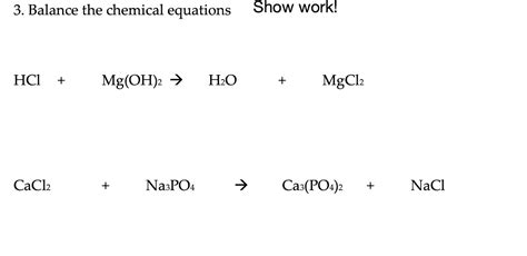 Solved HCl+Mg(OH)2→H2O+MgCl2 | Chegg.com