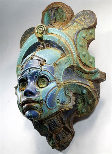 itscolossal:Steampunk Busts Sculpted from Resin and Repurposed Objects Evoke Futuristic Relics ...