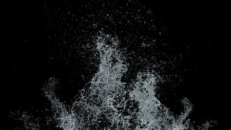 Water Splash Black Background Stock Video Footage for Free Download