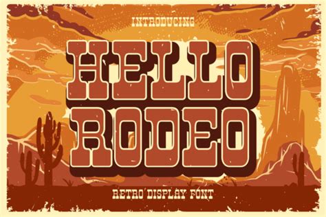 Hello Rodeo Font - Font Canyon