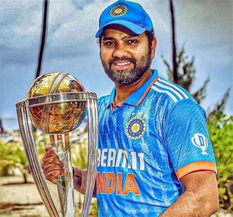 Rohit Sharma wallpaper 🔥 | World cup trophy, World cup, Sharma