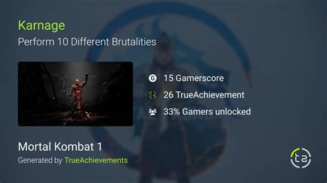 Karnage achievement in Mortal Kombat 1