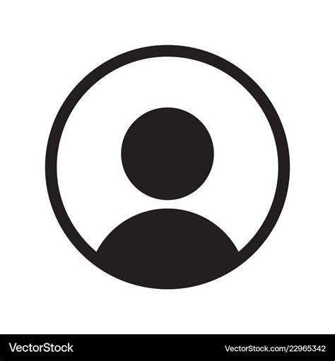 User member avatar face profile icon Royalty Free Vector