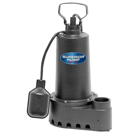 Superior Pump 1/2 HP Submersible Cast Iron Sump Pump-92501 - The Home Depot