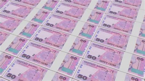 50 KYRGYZSTANI SOM banknotes printed by a money press, Stock Video - Envato Elements