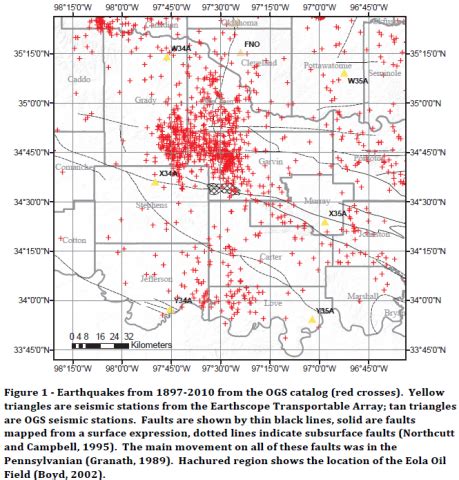 Shawnee Oklahoma Map | Oklahoma Fracking Zone Suffers Biggest OK Quake ...