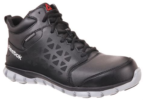 REEBOK 6" Height Men's Safety Shoe, Composite Toe Type, Black, Size 9D ...