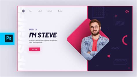 Photoshop Tutorial: Portfolio Website UI Design in Photoshop | UI ...