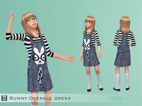 Bunny Overall Dress - The Sims 4 Catalog