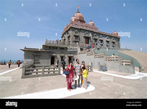 Vivekananda Rock Memorial temple, Kanyakumari, Tamil Nadu, India. The ...