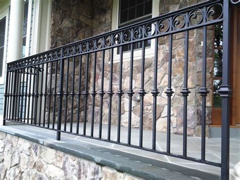 Rod Iron Railing Designs | Wrought Iron | Wrought iron railing exterior, Balcony grill design ...